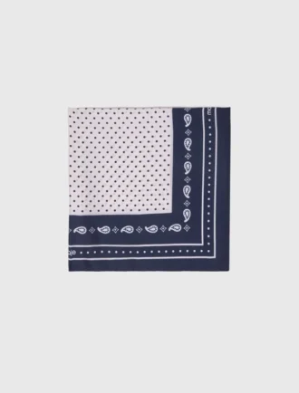 Bandana de seda estampada 60×60
