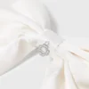 Barrete com laço com efeito acetinado