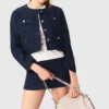 Blazer curto com detalhes