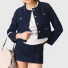 Blazer curto com detalhes