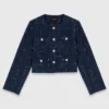 Blazer curto com detalhes