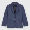 Blazer de fato estruturado com strass