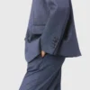 Blazer de fato estruturado com strass