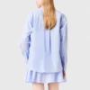 Blusa comprida em popeline
