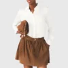Blusa de seda branca