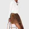 Blusa de seda branca