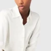 Blusa de seda branca