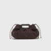 Bolsa de mão Mipli com efeito bouclé