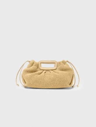 Bolsa de mão Mipli com efeito bouclé