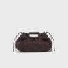 Bolsa de mão Mipli com efeito bouclé