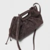 Bolsa de mão Mipli com efeito bouclé