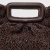 Bolsa de mão Mipli com efeito bouclé