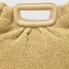 Bolsa de mão Mipli com efeito bouclé
