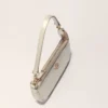 Bolsa de mão Sarah em couro metalizado