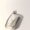 Bolsa de mão Sarah em couro metalizado