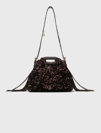 Bolsa Miss M mini com lantejoulas
