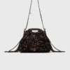 Bolsa Miss M mini com lantejoulas