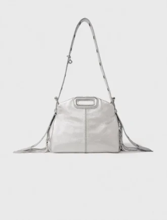 Bolsa Miss M Mini em couro metalizado