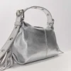 Bolsa Miss M Mini em couro metalizado