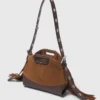 Bolsa Miss M Mini em pele e camurça