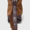 Bolsa Miss M Mini em pele e camurça