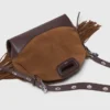 Bolsa Miss M Mini em pele e camurça