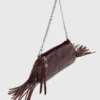 Bolsa Miss M Pouch em couro envernizado