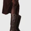 Botas de cowboy em pele