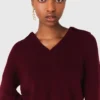 Camisola em mistura de lã