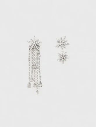 Brincos de estrela com strass