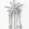 Brincos de estrela com strass