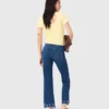 Calças de ganga bootcut com contas