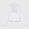 Camisa com gola em croché