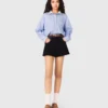 Camisa com gola removível com joias
