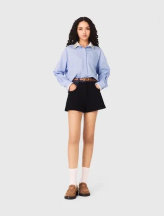 Camisa com gola removível com joias