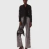 Camisa com laço de renda