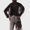Camisa com laço de renda