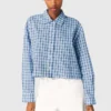 Camisa com strass e gravata removível