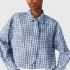 Camisa com strass e gravata removível