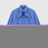 Camisa com strass e gravata removível