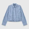 Camisa com strass e gravata removível