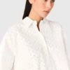 Camisa curta com contas