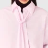 Camisa curta com laço