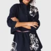 Camisa curta de algodão