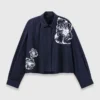 Camisa curta de algodão