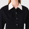 Camisa curta em popeline
