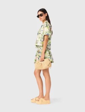 Camisa curta estampada
