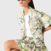 Camisa curta estampada