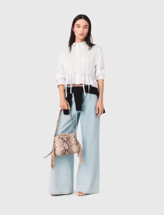 Camisa de algodão com strass