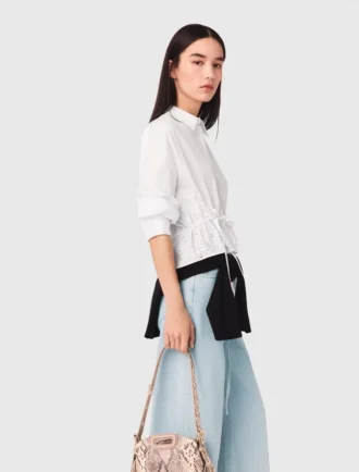 Camisa de algodão com strass
